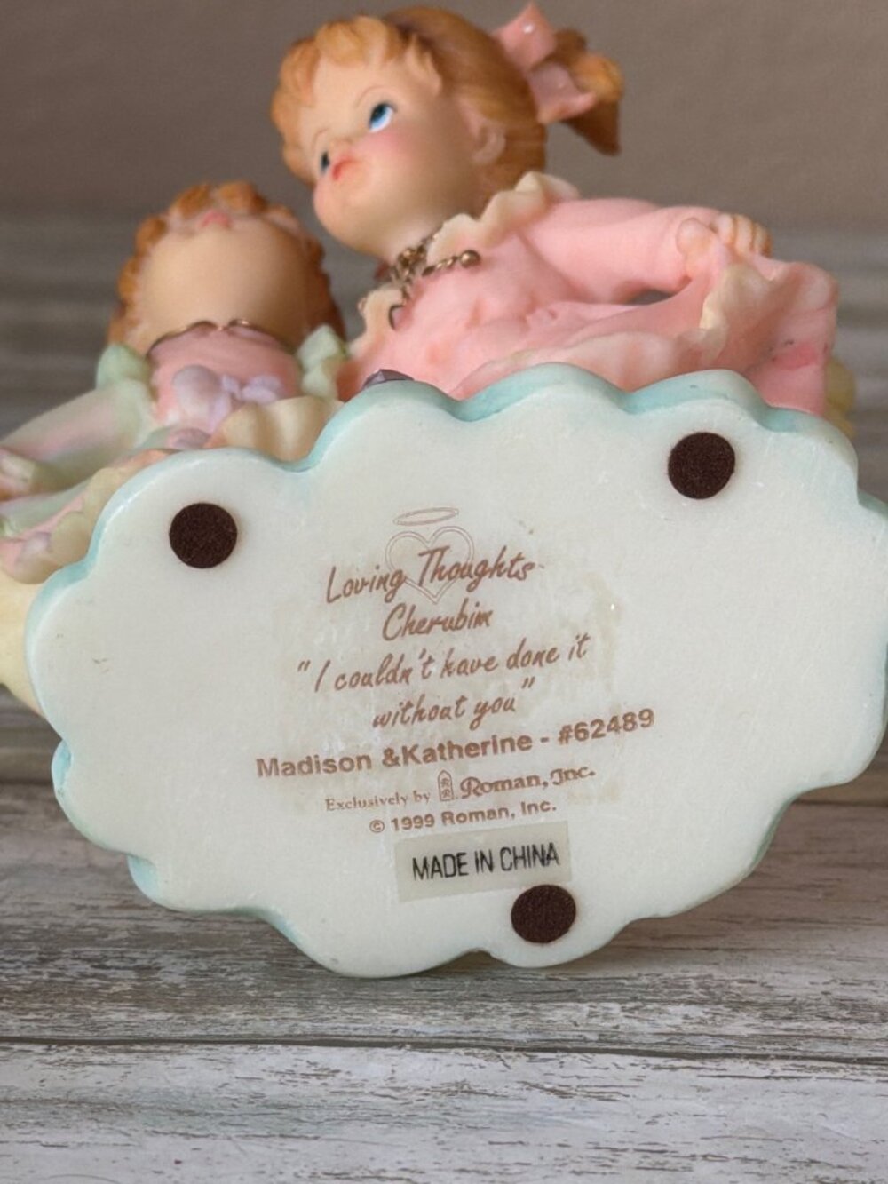 Set of 3 Roman Inc “Loving Thoughts Cherubim” Figurine Emily Best Friends w/Box - Picture 14 of 16